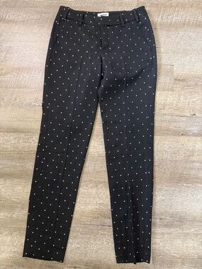 Zadig & Voltaire Black Pants with Gold Star Dress Pants Size 34
